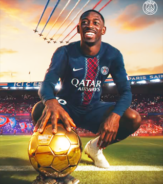 Ousmane Dembele (PSG)/Foto: tangkap layar 